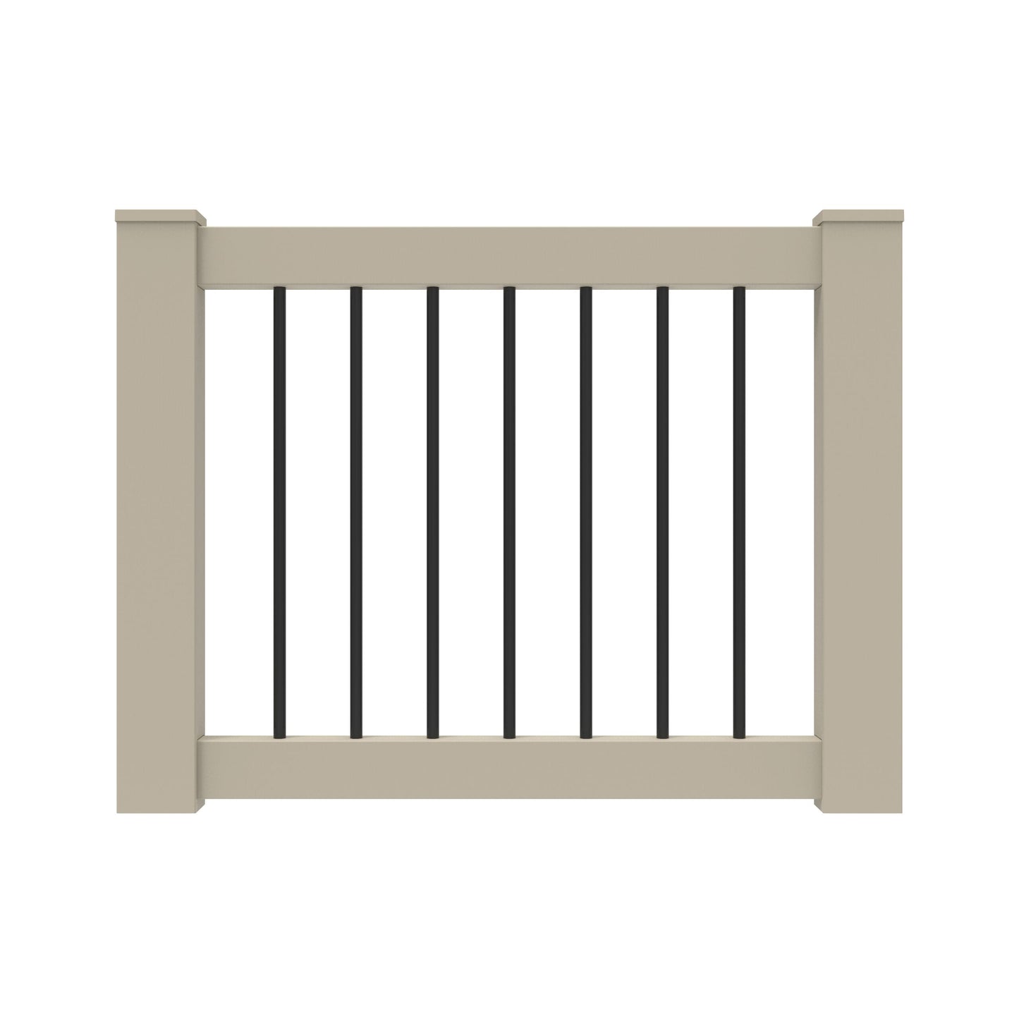Freedom Bella Premier Series 46-1/2-in L x 36-in H Clay Vinyl Deck Railing Gate (Assembly Required)