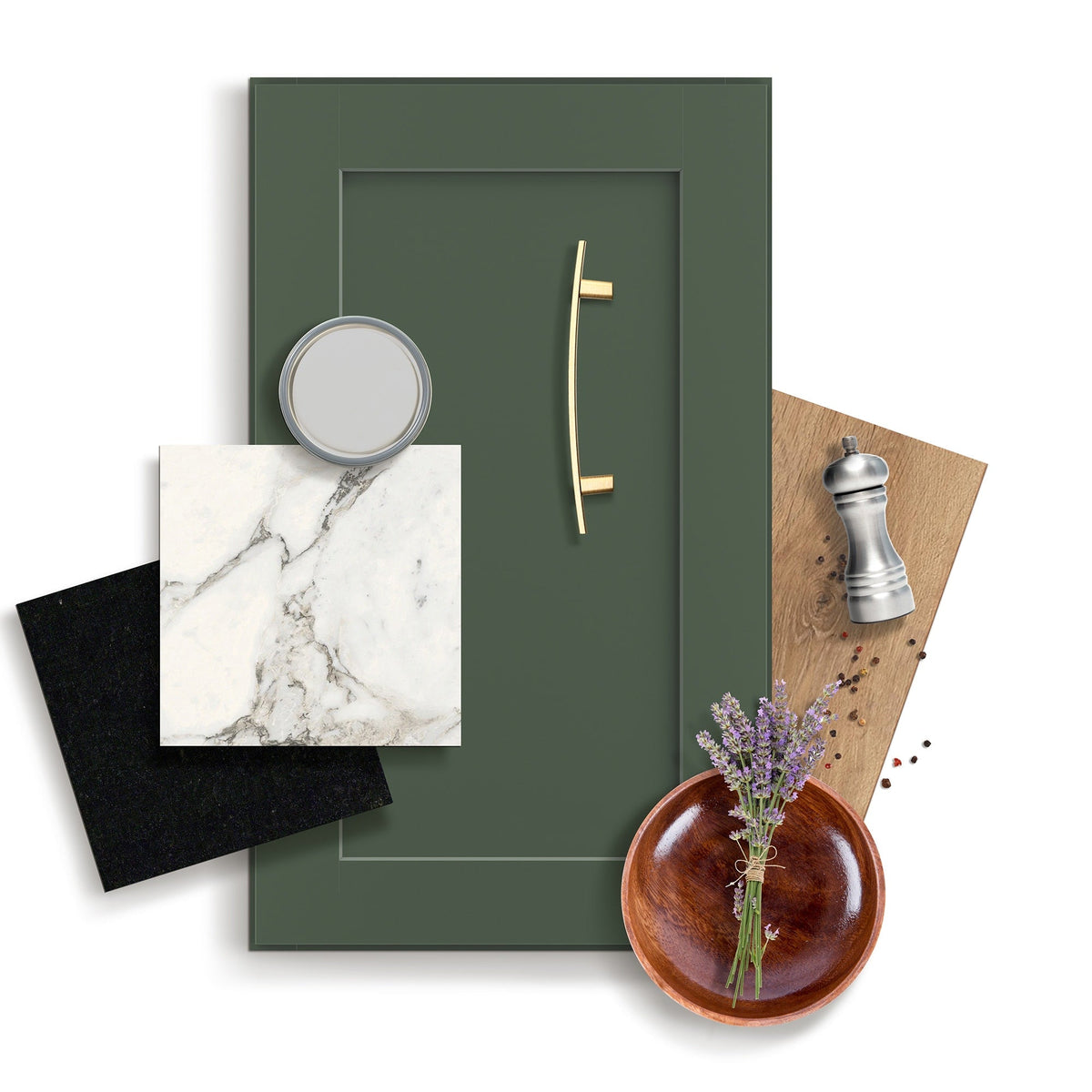allen + roth Galway 12-in W x 36.125-in H x 12-in D Sage Wall Fully Assembled Cabinet (Flat Panel Shaker Door Style)