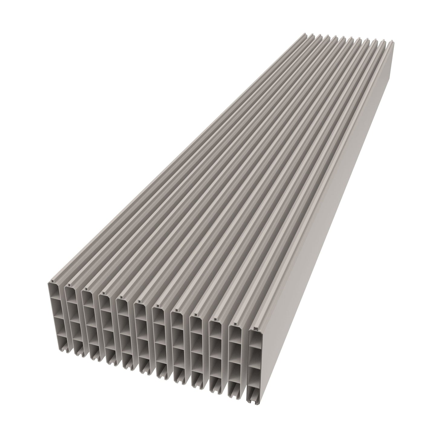 Freedom Alloy 6-ft H x 6-in W Gray Vinyl Fence Infill Board (Unassembled)