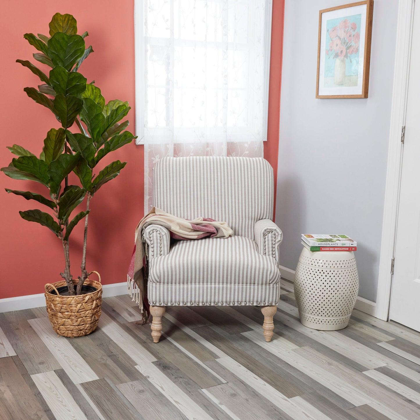 Lucida USA BaseCore Reclaimed 6-in W x 36-in L x 2-mm Waterproof Peel-and-Stick Luxury Vinyl Plank Flooring, 12-mil Wear Layer (54-sq ft Carton)