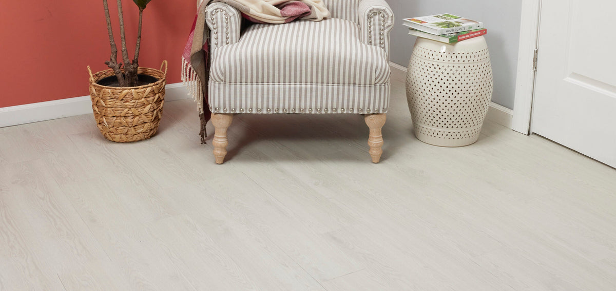 Lucida USA Basecore Cotton Brown 12-mil x 6-in W x 36-in L Waterproof Peel and Stick Vinyl Plank Flooring (54-sq ft/ Carton)
