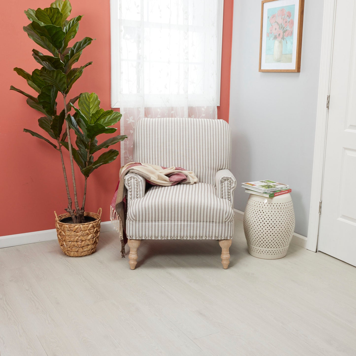 Lucida USA BaseCore Cotton 6-in W x 36-in L x 2-mm Waterproof Peel-and-Stick Luxury Vinyl Plank Flooring, 54-sq ft Carton