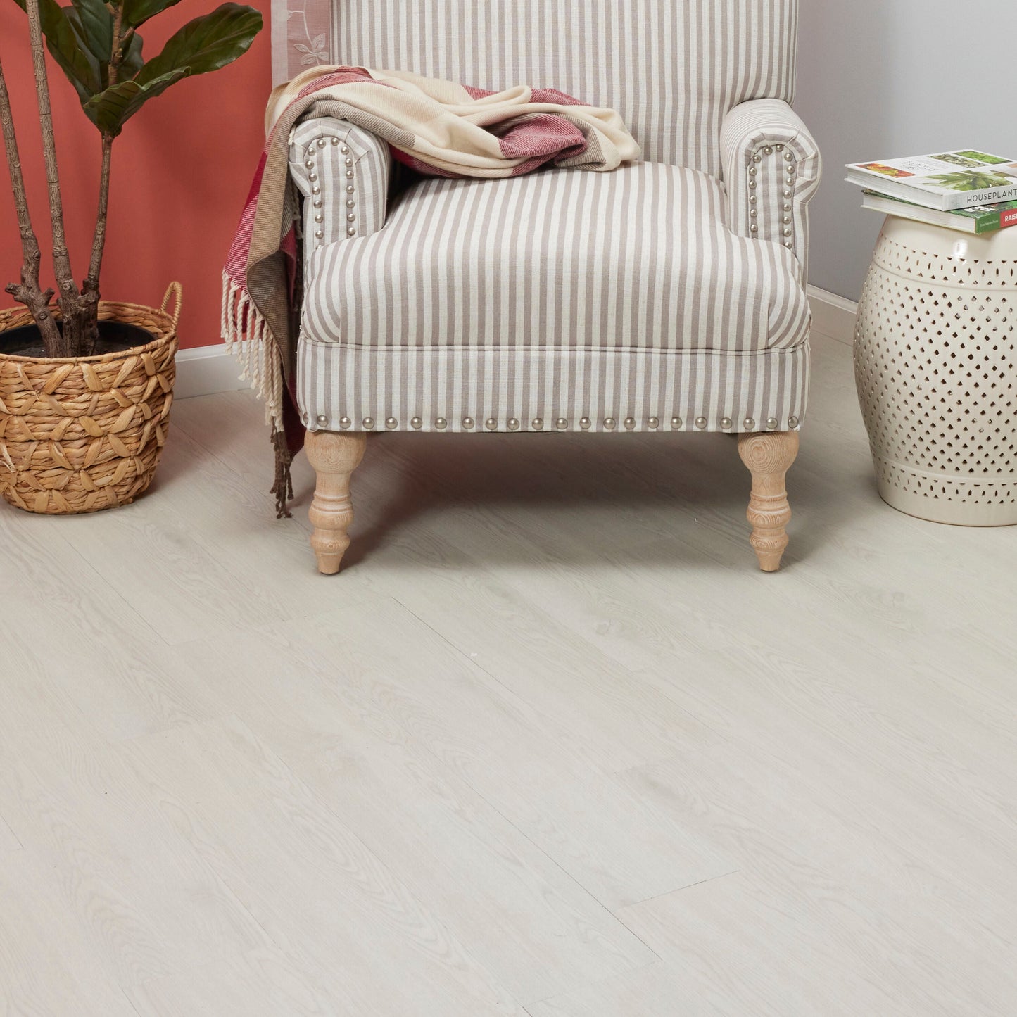 Lucida USA BaseCore Cotton 6-in W x 36-in L x 2-mm Waterproof Peel-and-Stick Luxury Vinyl Plank Flooring, 54-sq ft Carton