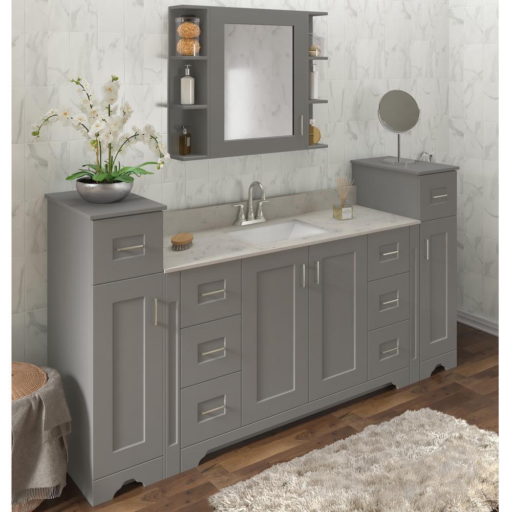 Hawthorne 6 in. W Open Shelf in Twilight Gray - Super Arbor