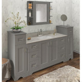Hawthorne 6 in. W Open Shelf in Twilight Gray - Super Arbor