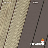 Olympic Maximum 5 gal. Oxford Brown Solid Color Exterior Stain and Sealant in One - Super Arbor