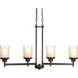 Progress Lighting Alexa 4-Light Antique Bronze Transitional Chandelier
