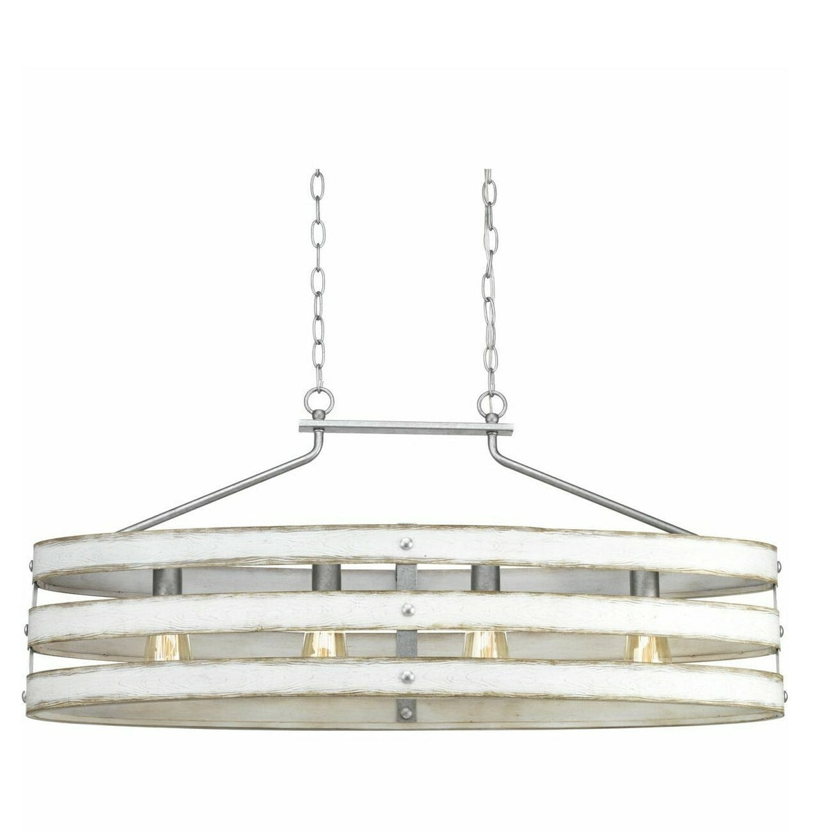 Progress Lighting Gulliver 4-Light White Coastal Chandelier