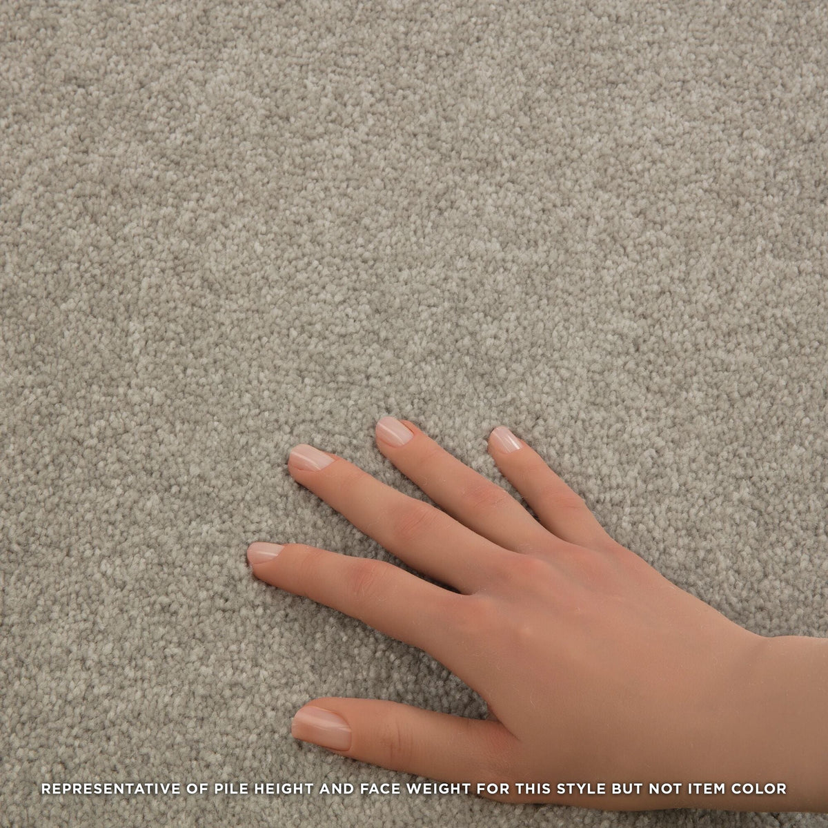 STAINMASTER Essentials Blue Diamonds II 12-ft Bleached Textured Carpet Sample (Interior)