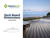 MoistureShield Meridian 1-in x 6-in Composite Deck Board