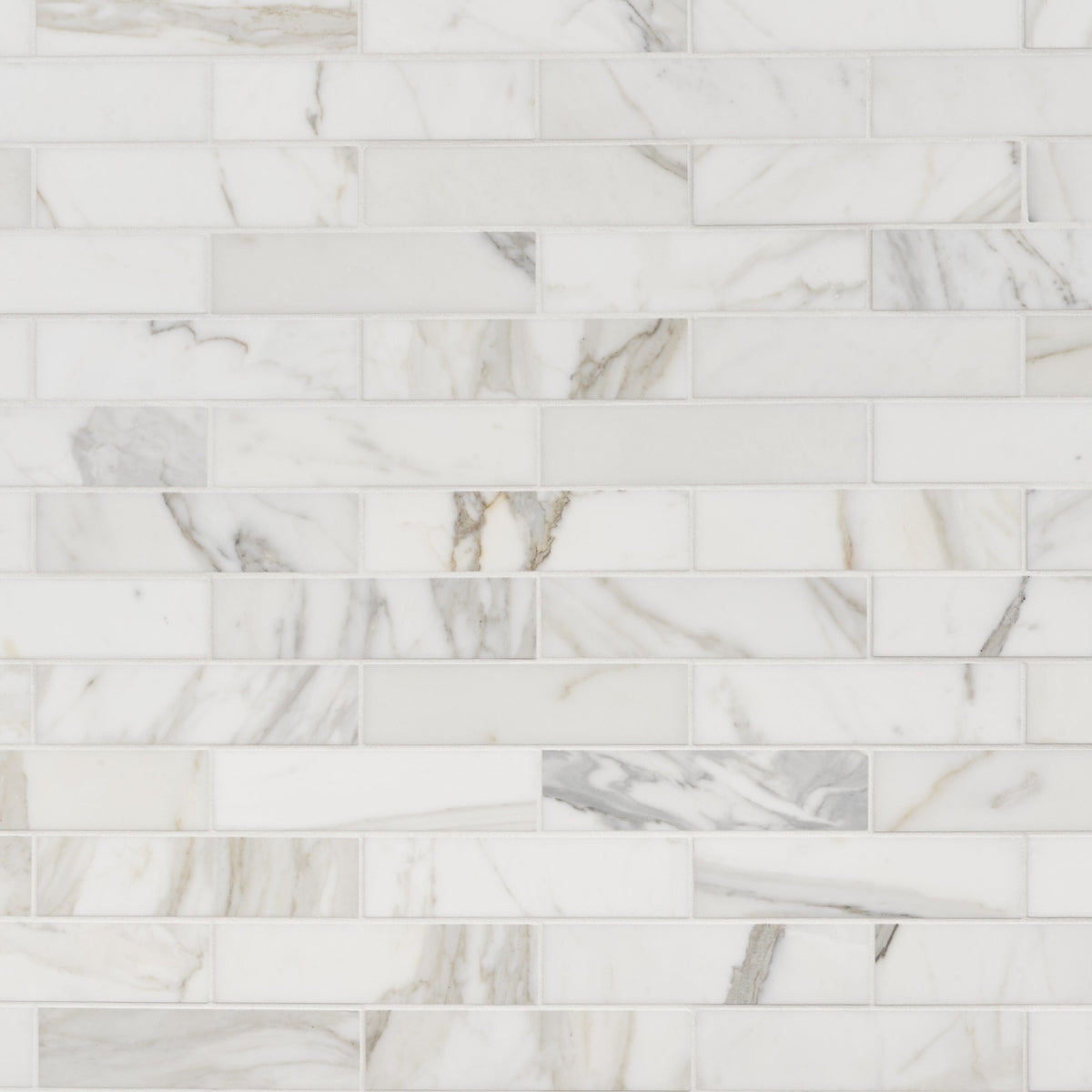 Artmore Tile Calacatta White 2-in x 8-in Honed Natural stone Marble Subway Floor and Wall Tile product image
