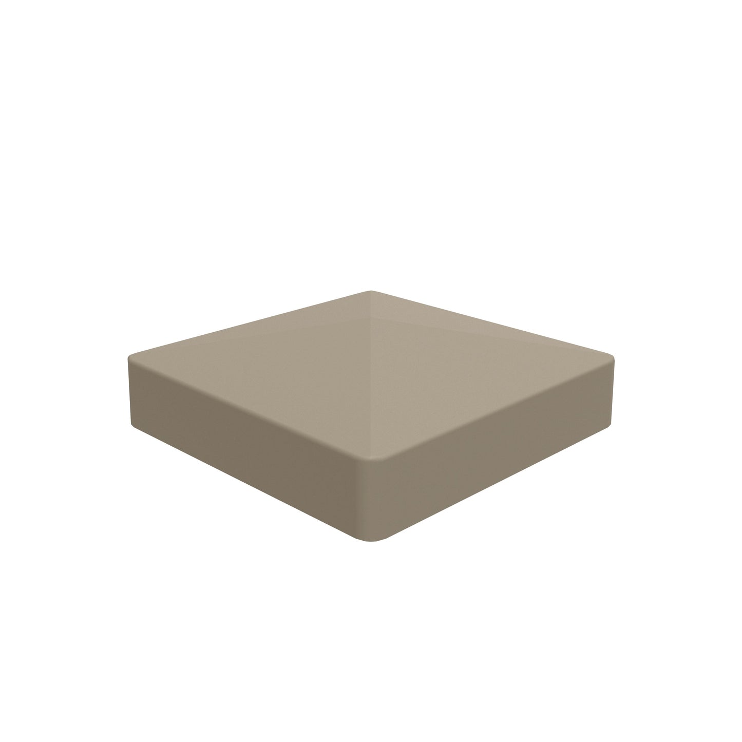 Freedom 5-in W x 5-in L Vinyl Fence Post Cap- Fits Common Post Measurement: 5-in x 5-in