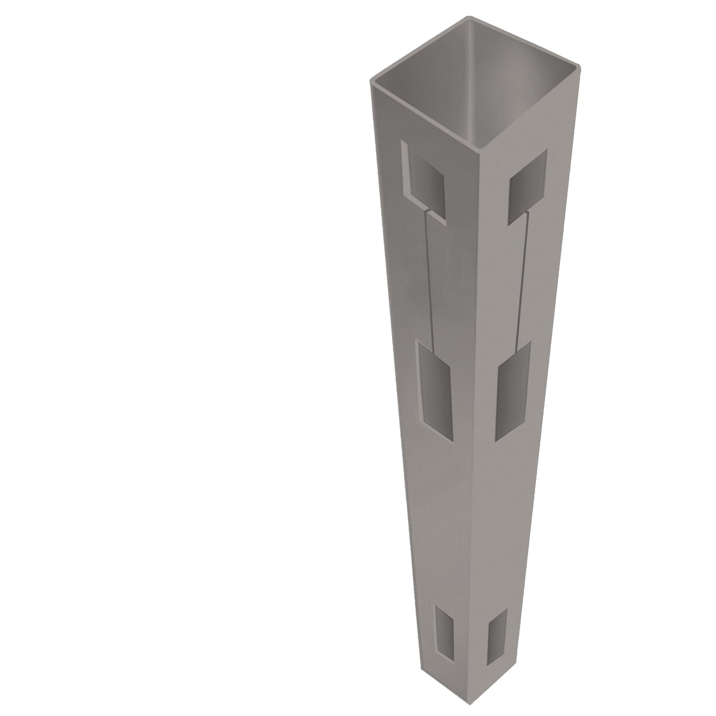 Freedom Newbeck Boardwalk/Barington Boardwalk 9-ft H x 5-in W Gray Vinyl Corner Fence Post (Assembled)
