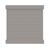 Freedom Newbeck 6-ft H x 6-ft W Gray Privacy Vinyl Flat-top Fence Panel (Unassembled)