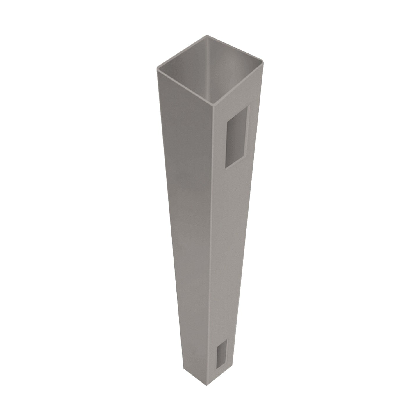 Freedom Newbeck/Barington 9-ft H x 5-in W Gray Vinyl End Fence Post (Assembled)