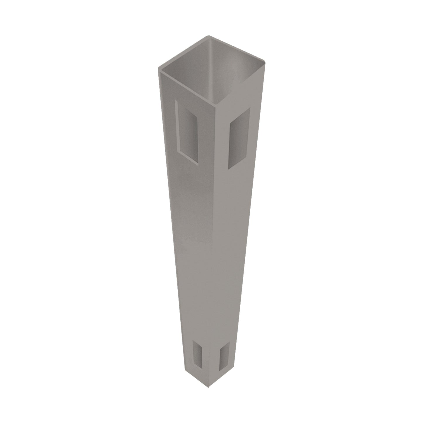 Freedom Newbeck/Barington 9-ft H x 5-in W Gray Vinyl Corner Fence Post (Assembled)