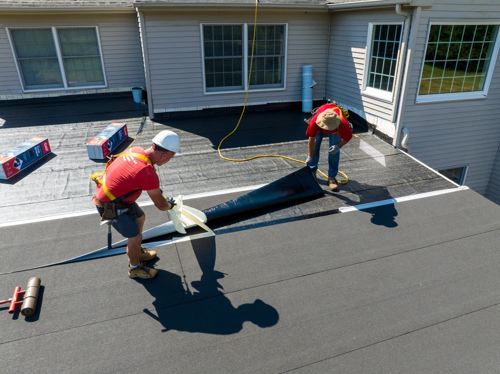 GAF Liberty Cap Sheet 3.28-ft W x 34-ft L, 100-sq ft, Black Self-Adhering Roll Roofing