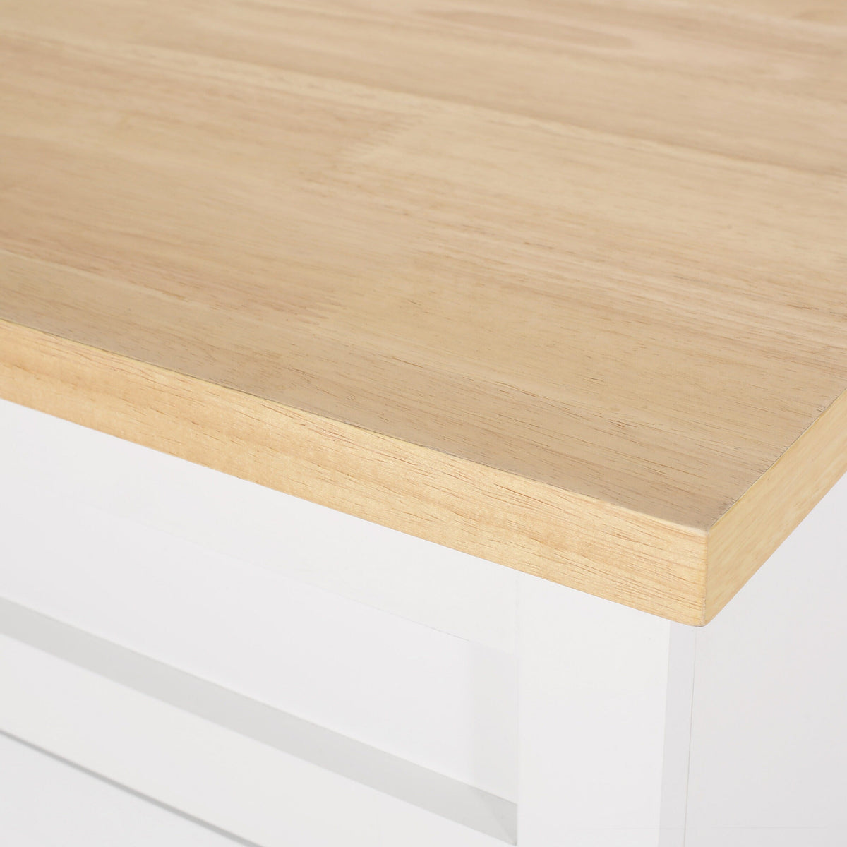 Best Selling Home Decor White Mdf Base with Mdf Top Rolling Kitchen Cart (18-in x 32-in x 34.5-in)
