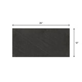 American Olean Carbon Mist Slate 12-in x 24-in Glazed Porcelain Stone Look Floor and Wall Tile