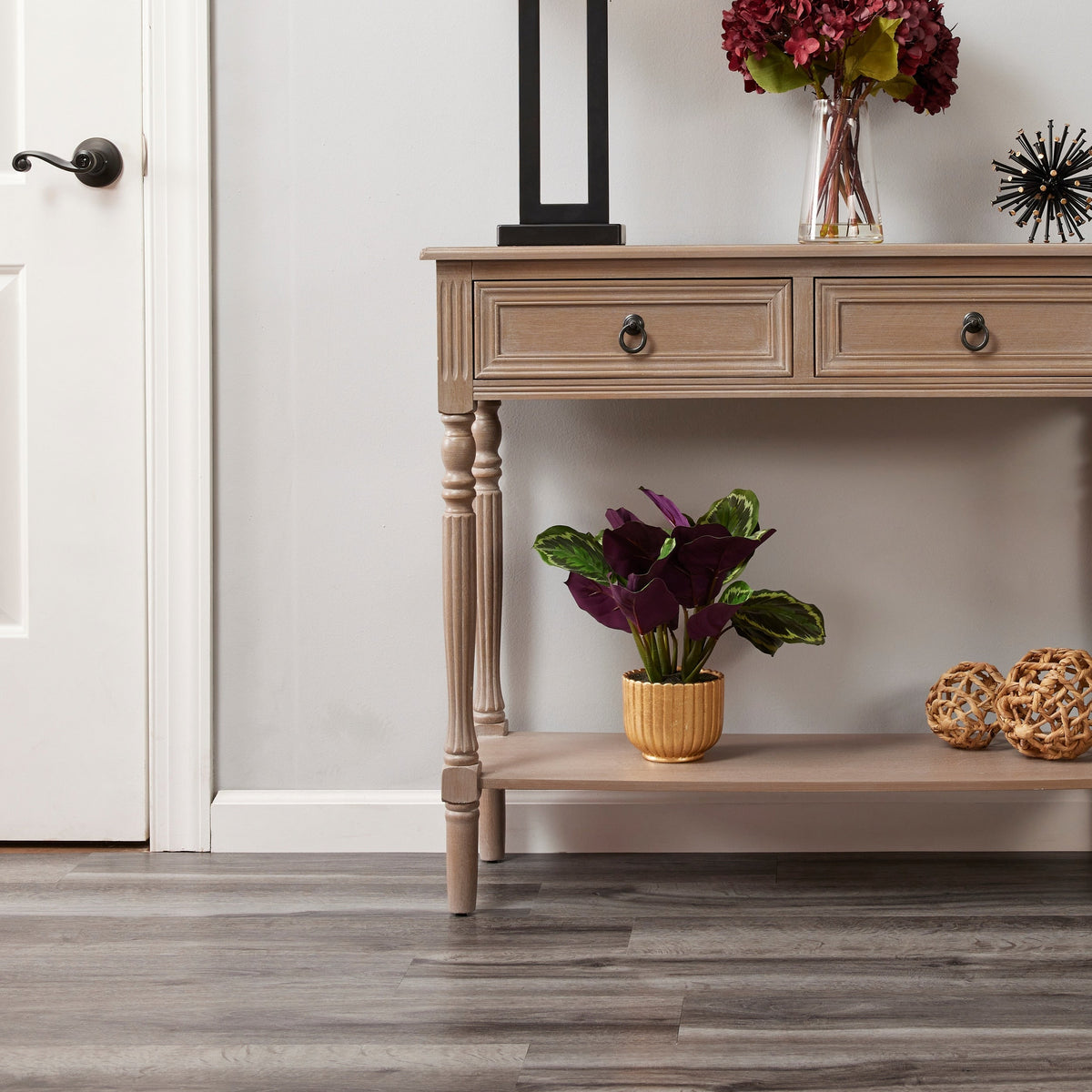 Lucida USA BaseCore Kiln Gray 12-mil x 6-in W x 36-in L Waterproof Peel and Stick Vinyl Plank Flooring (54-sq ft/ Carton)