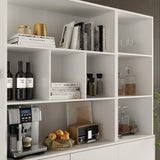 FUFU&GAGA 62.3-in W x 70.9-in H Mdf White Freestanding Utility Storage Cabinet
