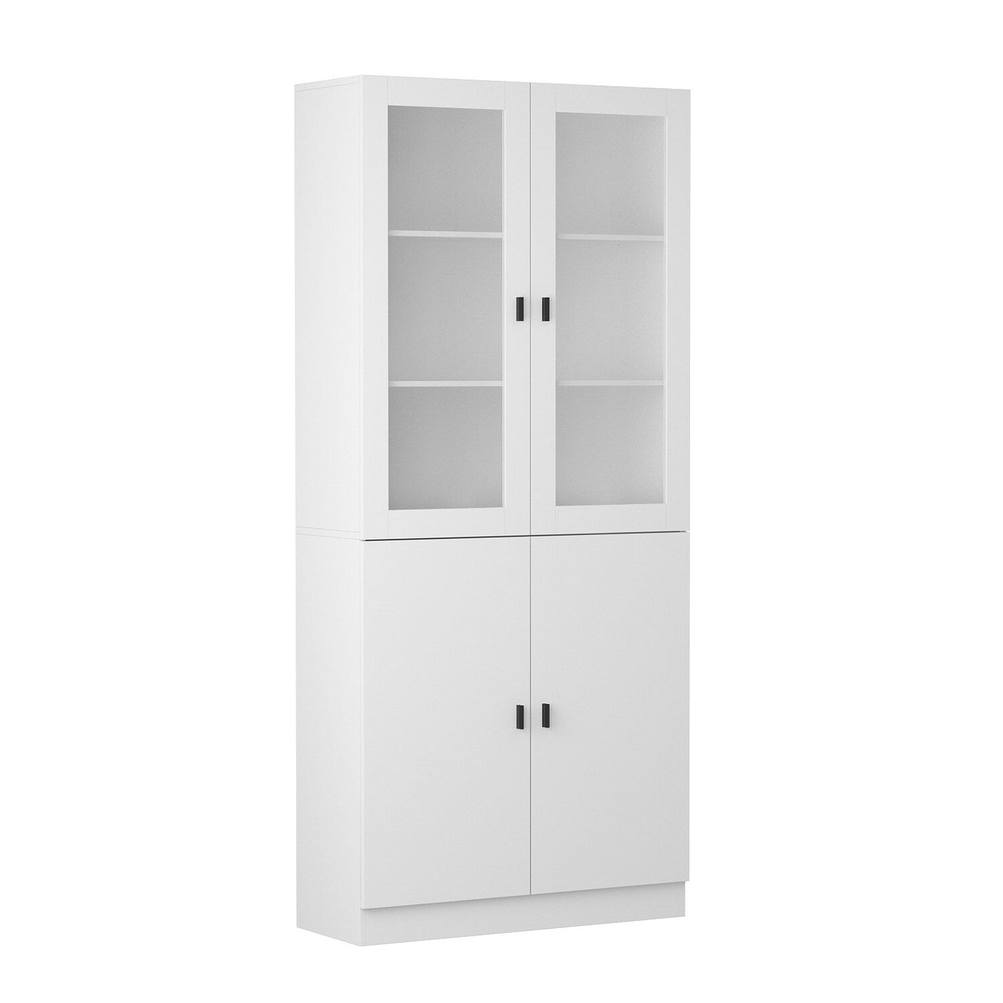 FUFU&GAGA 47.2-in W x 70.9-in H Mdf White Freestanding Utility Storage Cabinet