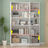 FUFU&GAGA 47.2-in W x 70.9-in H Mdf White Freestanding Utility Storage Cabinet