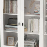 FUFU&GAGA 47.2-in W x 70.9-in H Mdf White Freestanding Utility Storage Cabinet