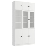 FUFU&GAGA 47.2-in W x 87.8-in H Mdf White Freestanding Utility Storage Cabinet
