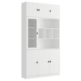 FUFU&GAGA 47.2-in W x 87.8-in H Mdf White Freestanding Utility Storage Cabinet