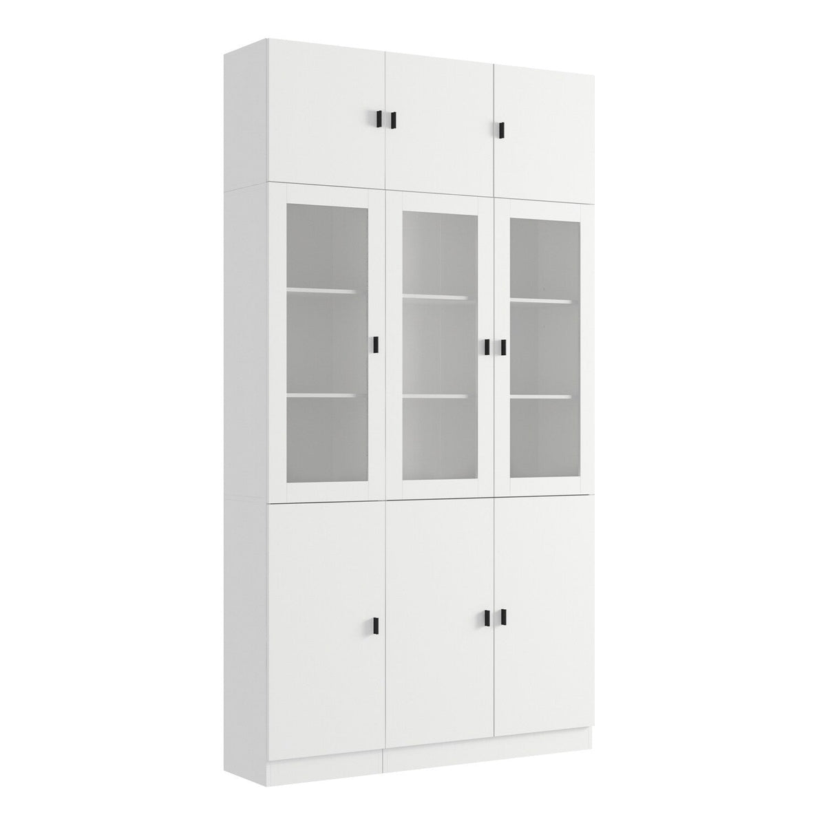 FUFU&GAGA 47.2-in W x 87.8-in H Mdf White Freestanding Utility Storage Cabinet