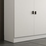 FUFU&GAGA 47.2-in W x 87.8-in H Mdf White Freestanding Utility Storage Cabinet