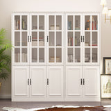 FUFU&GAGA 78.7-in W x 78.7-in H Mdf White Freestanding Utility Storage Cabinet