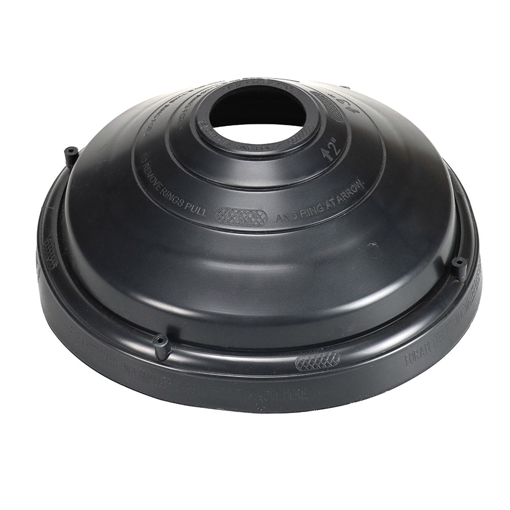 IPS Roofing Products 4IN1 PVC Vent and Pipe Flashing, 1-1/4-in to 4-in, 6.5-in Diameter