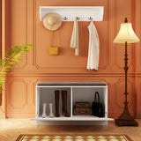 FUFU&GAGA Coat Rack Shoe Bench Set Hall Tree with Shoe Bench
