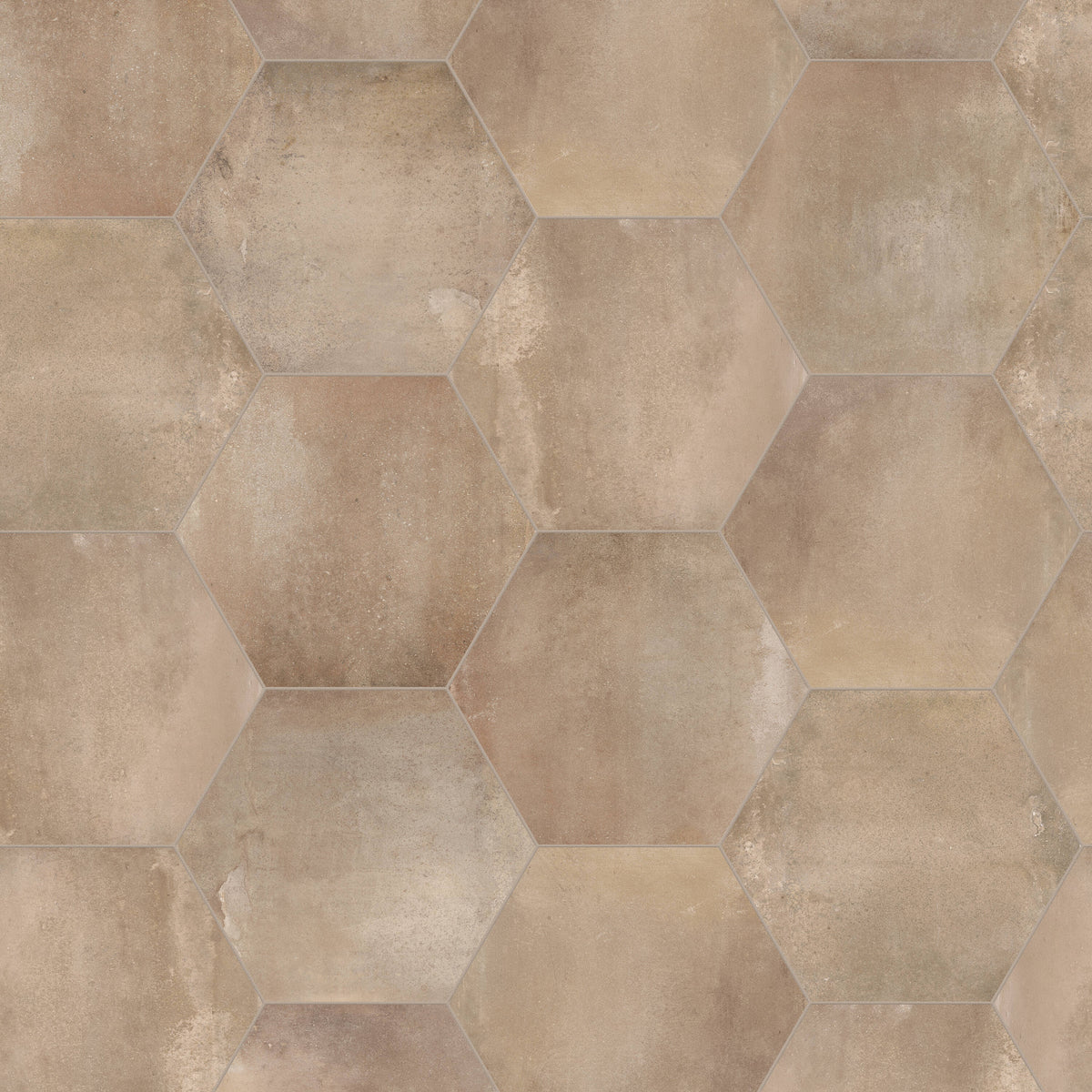 Satori Camino Terracotta 8-in x 10-in Matte Porcelain Hexagon Floor and Wall Tile (0.44-sq. ft/ Piece)