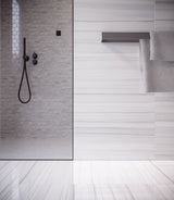 Satori Zebrino Ash 12-in x 24-in Polished Porcelain Marble Look Floor and Wall Tile (1.94-sq. ft/ Piece)