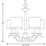 Progress Lighting Inspire 5-Light Brushed Nickel Transitional Chandelier