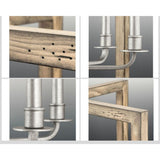 Progress Lighting Turnbury 6-Light Gray Coastal Chandelier