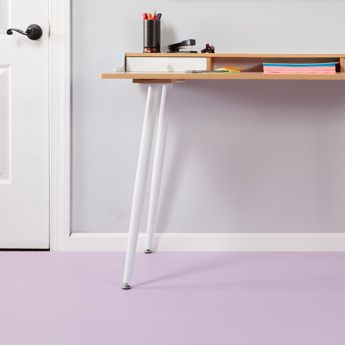Lucida USA MonoCore Macaron Purple 22-mil x 5-4/5-in W x 36-in L Waterproof Interlocking Luxury Vinyl Plank Flooring (13-sq ft/ Carton)