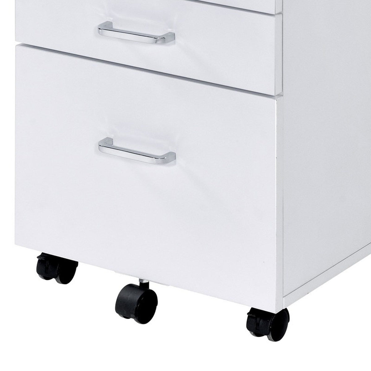 Benzara White, Black Accent Chest