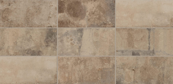 allen + roth Earthen Mountain Road 4-in x 8-in Matte Porcelain Brick look Floor and Wall Tile product image