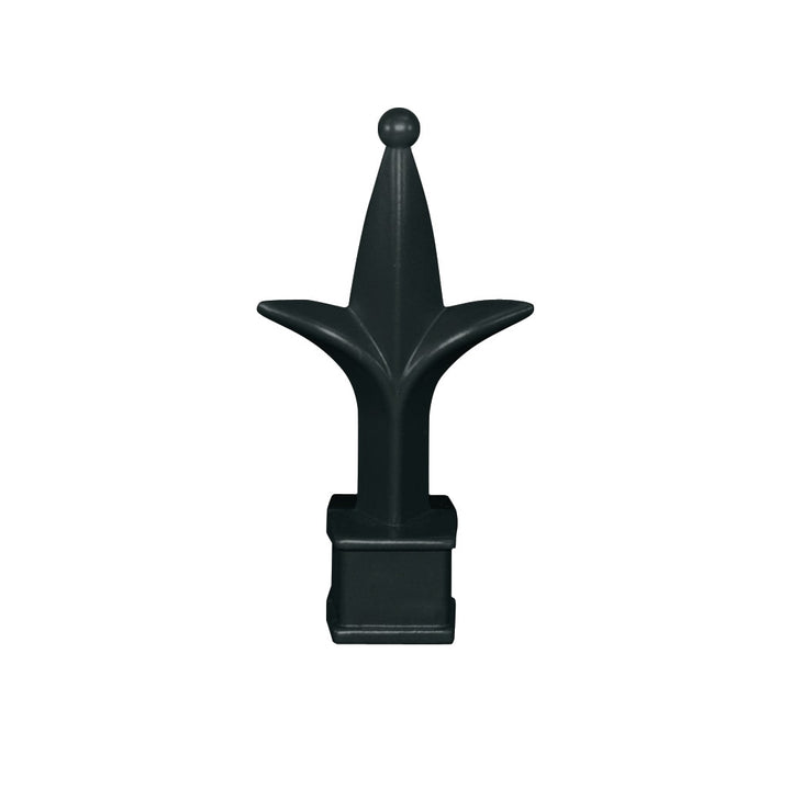 Freedom 1.25-in W x 4.25-in L Black Aluminum Fence Post Cap- Fits Common Post Measurement: 1-1/2-in x 1-1/2-in