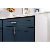Laurey Melrose 5-1/16-in (128mm) Center to Center Brushed Satin Nickel Cylindrical Bar Drawer Pull