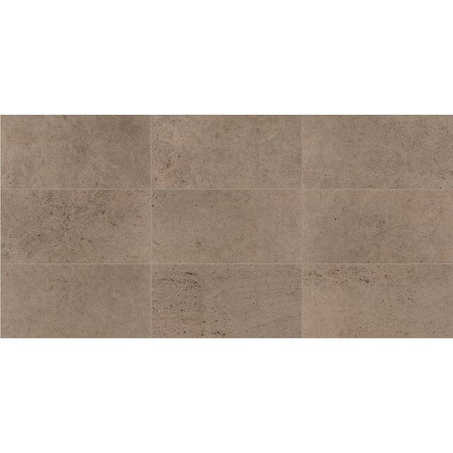 allen + roth Limestone Utaupeia 12-in x 24-in Matte Porcelain Stone Look Floor and Wall Tile (1.955-sq. ft/ Piece)