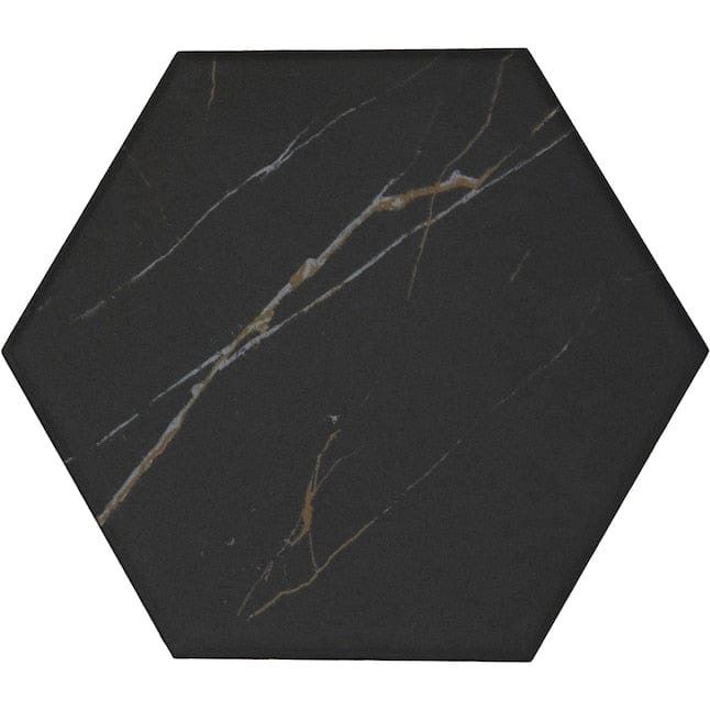 American Olean Belvedere Noir 8-in x 8-in Matte Porcelain Stone Look Floor and Wall Tile (9.37-sq. ft/ Carton)