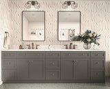 Diamond Express Jamestown 12-in W x 34.5-in H x 21-in D Moonstone Gray 3-Drawer Wood Wall-mount Cabinet Banks