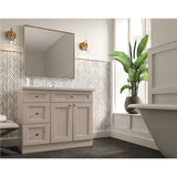 Diamond Express Jamestown 12-in W x 34.5-in H x 21-in D Cloud Gray 3-Drawer Wood Wall-mount Cabinet Banks