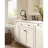 Diamond Express Jamestown 12-in W x 34.5-in H x 21-in D White 3-Drawer Wood Wall-mount Cabinet Banks