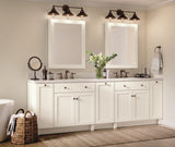 Diamond Express Jamestown 12-in W x 34.5-in H x 21-in D White 3-Drawer Wood Wall-mount Cabinet Banks